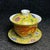 1990s Vintage Chinese Yellow Ground Famille Rose Gaiwan Tea Set With Dragon Motif For Sale - Image 5 of 9