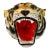 Vintage Hand Painted Tiger Head Wall Sculpture For Sale