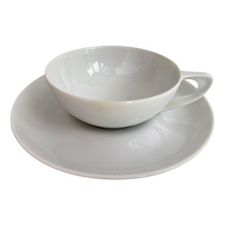 Vintage Drop Tea Cup and Saucer by Luigi Colani for Rosenthal Studio Linie, Germany, 1980s, Set of 2 For Sale