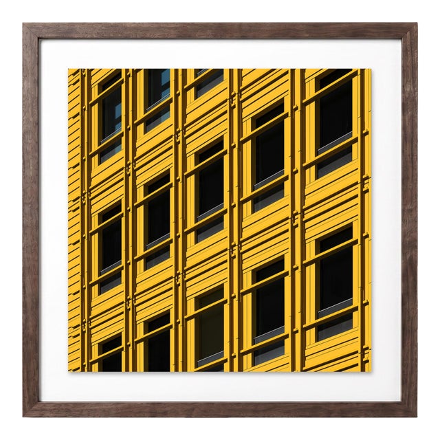 “Central Saint Giles 06” Giclee Archival Pigment Print 18x18 Framed in Walnut For Sale