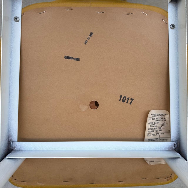 Mustard 1960s Classic Mid Century Modern Steel Frame Chair by Cal-Style For Sale - Image 8 of 12