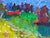 Exceptional Mid-Century Original Oil on Paper - Sally Turner For Sale - Image 4 of 8