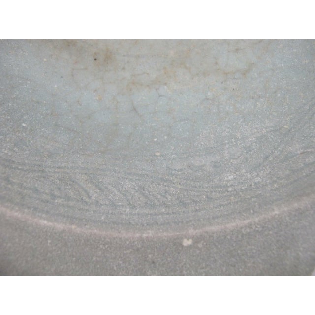 Ceramic Southeast Asian Thai Sawankhalok Sukhothai Style Celadon Stoneware Pottery Bowl For Sale - Image 7 of 11