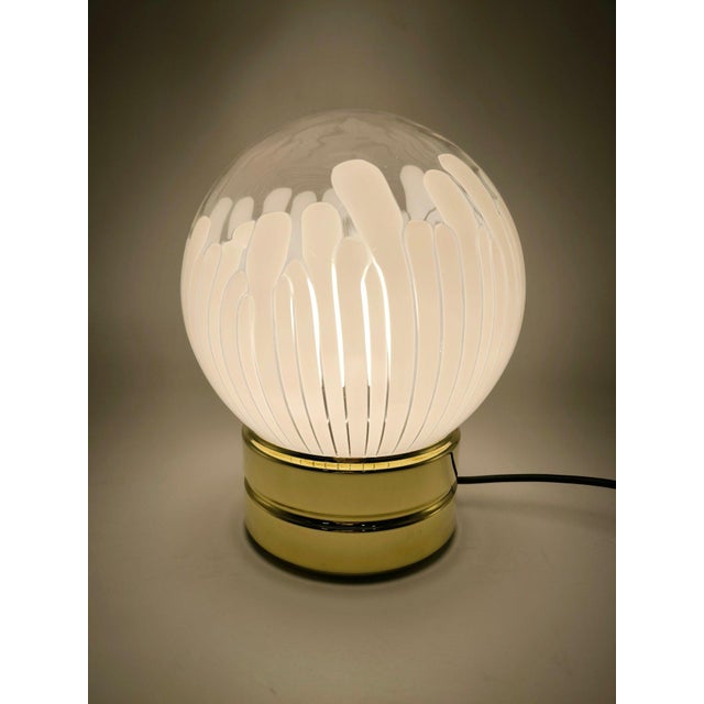 Metal Anemone Lamp by Ludovico Diaz De Santillana for Venini, 1960s For Sale - Image 7 of 11