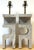 1980s Italian Sculptural Gray Marble Architectural Table Lamps - a Pair For Sale - Image 9 of 16