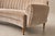 Beige Brazilian Modern Sculptural Curved Sofa in Mohair and Caviúna Wood, 1960s For Sale - Image 8 of 18