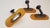 5 x Yellow glass and metal wall Sconce Jill - Perry King, Santiago Miranda and Gianluigi Arnaldi for Arteluce, 1980s...