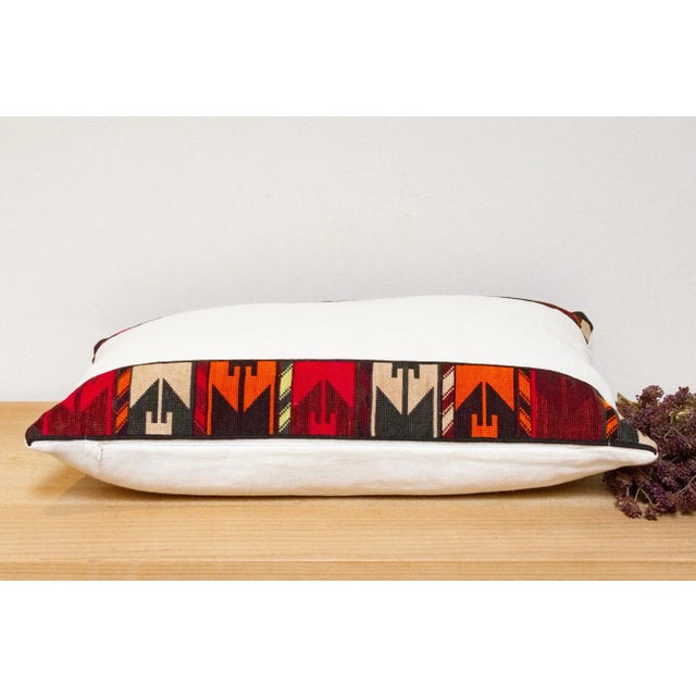 19th Century Tribal Antique Lakai Tribe Linen Pillow For Sale - Image 5 of 7