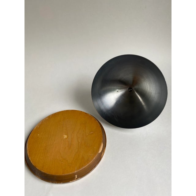 Revere 1920s Art Deco Revere Stainless Steel & Wood Cheese Dome With Bakelite Handle For Sale - Image 4 of 7