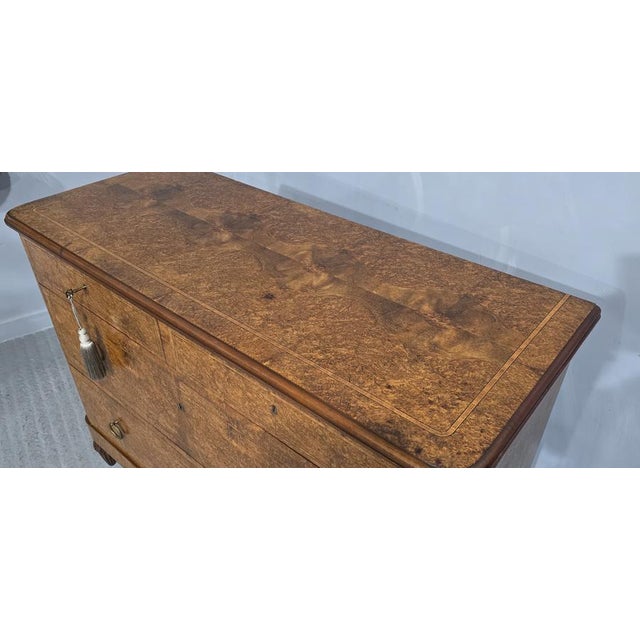French Amboyna Chest of Drawers, 1880s For Sale - Image 12 of 13