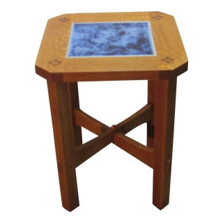 Stickley Mission Oak Arts and Crafts Side Table For Sale
