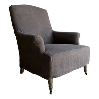Slip Cover Only for Alma Accent Chair in Color Cafe Noir For Sale