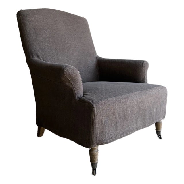 Slip Cover Only for Alma Accent Chair in Color Cafe Noir For Sale