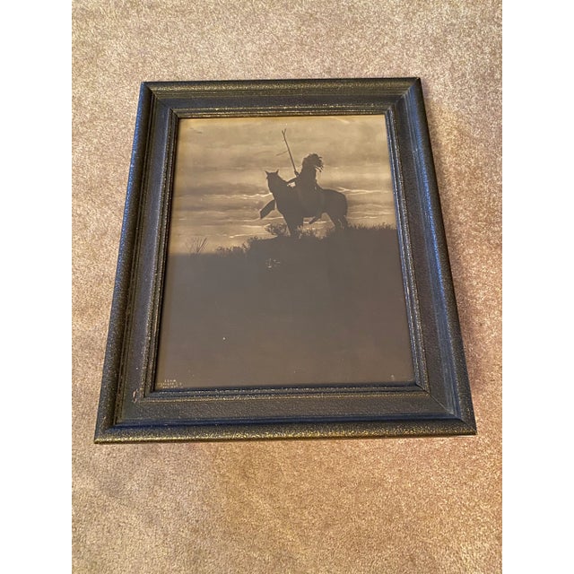 Early 20th Century "The Sentinel" Original Silver Gelatin Photograph by Native American Crow Indian Richard Throssell, Framed For Sale - Image 11 of 11