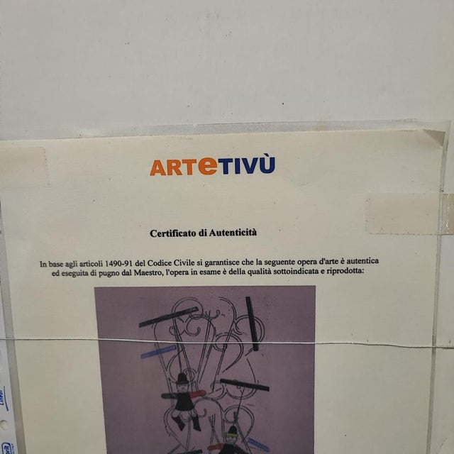 Franco Angeli, Lithograph For Sale - Image 9 of 10