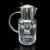 1950s Tall Vintage Lemonade Pitcher, English, Glass, Cordial Cooler Jug, Mid Century For Sale - Image 5 of 12