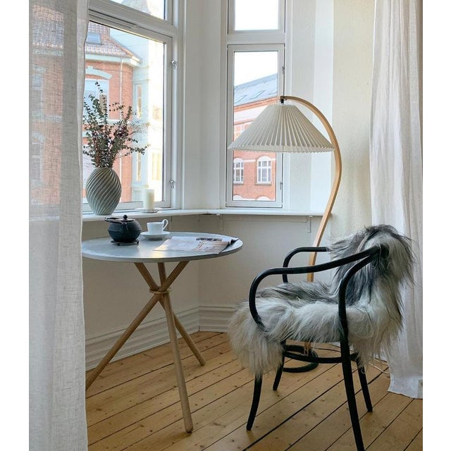 Aldric Light Concrete Top and Light Oak Legs Café Table by Eberhart Furniture For Sale - Image 11 of 13