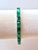 Modern 24 Carat Natural Emerald Tennis Bracelet, 14 Karat White Gold, 21.6gm, 7 Inch For Sale - Image 3 of 8