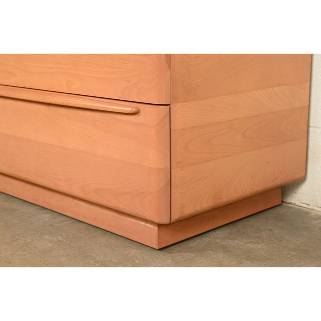 Heywood Wakefield Mid-Century Modern Solid Birch Five-Drawer Highboy Dresser, 1965 For Sale - Image 13 of 18