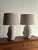 Vintage Postmodern Plaster Seashell Table Lamps, Pair For Sale - Image 10 of 14