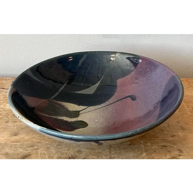Vintage Boho Studio Pottery Bowl For Sale In West Palm - Image 6 of 8