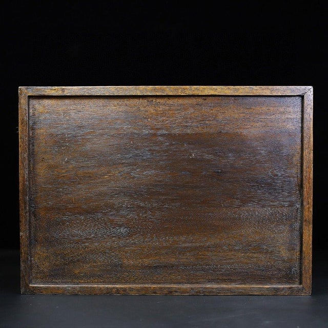 Wood Vintage Huanghuali Wood Carved Box - Abundance & Wealth Motif For Sale - Image 7 of 10