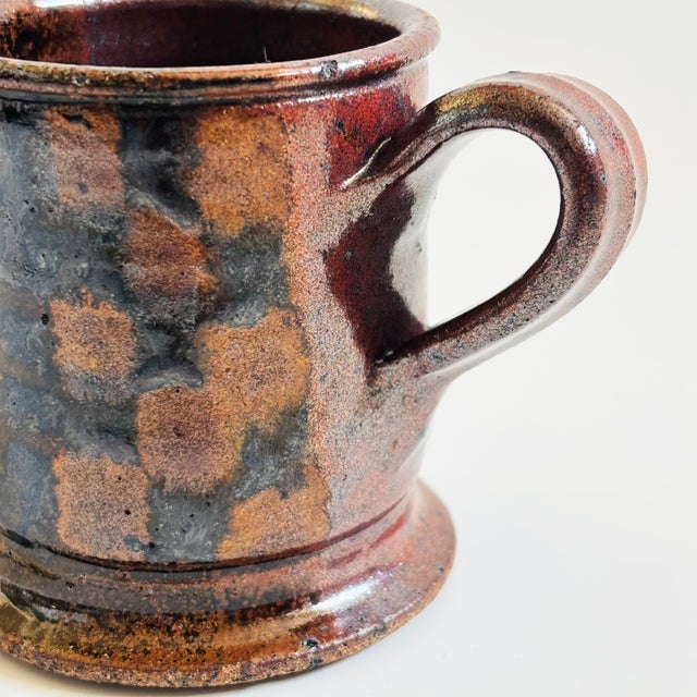 Checkered Studio Pottery Mug For Sale - Image 4 of 7