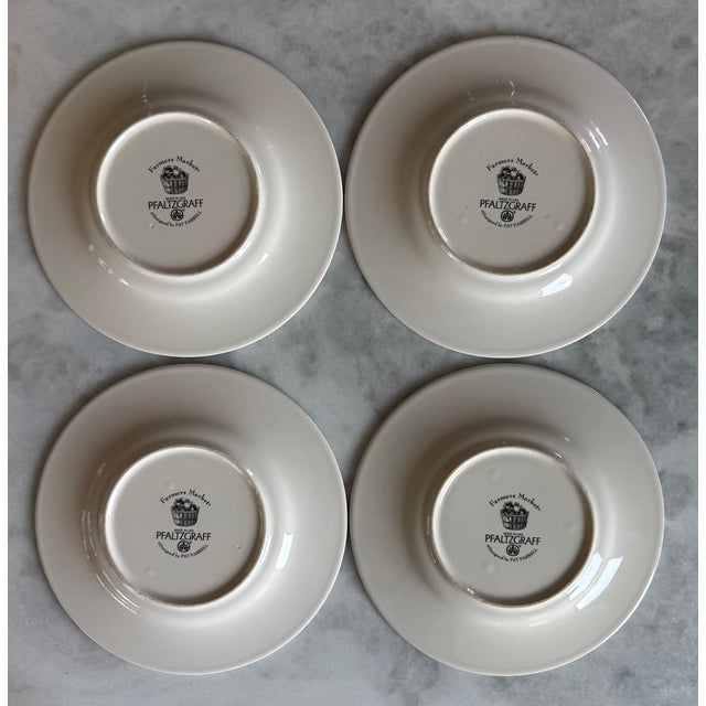 Set of 4 Pfaltzgraff "Farmers Market" Small Plates For Sale - Image 12 of 14