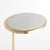 A simple mix ofWhite marble and brass creates a sophisticated look. A petite design, with a modern ring base and top, this...