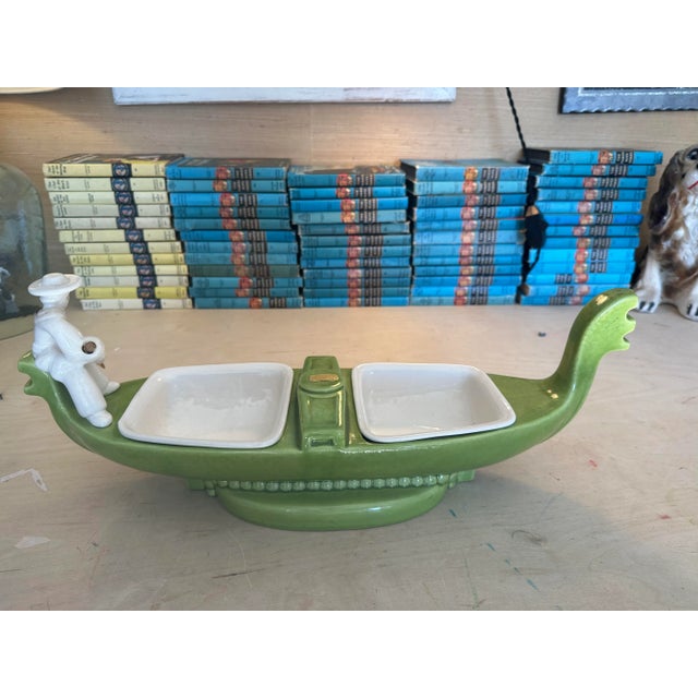 Very Sharp Looking Gondolier by Royal Haeger, with original stickers marked Dundee, Illinois. This Mid-Century style...