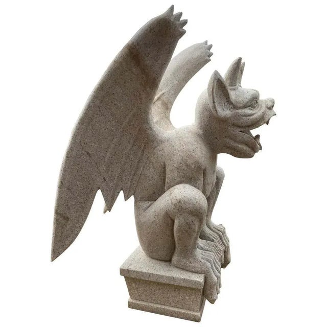 Large 20th Century Granite Gargoyle For Sale - Image 16 of 16