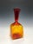 1960s Vintage Mid-Century Modern Amberina Red & Orange Glass Vase For Sale - Image 5 of 8