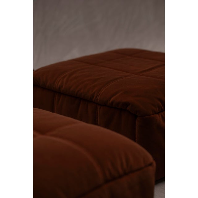 Vintage Kimba Ottomans by Michel Ducaroy for Ligne Roset, 1970s, Set of 2 For Sale - Image 3 of 12