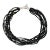Mid 20th Century Tiffany & Co Necklace Onyx Multi Strand Torsade Toggle Vintage For Sale