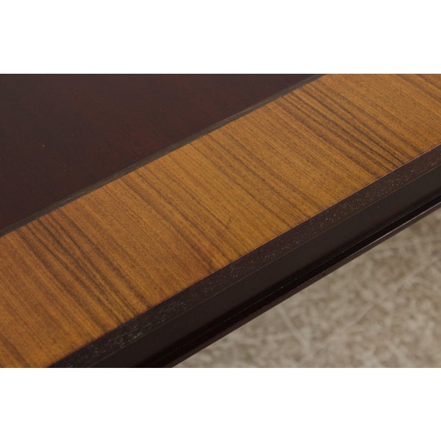 John Widdicomb John Widdicomb French Louis XVI Mahogany Dining Room Table For Sale - Image 4 of 17