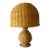 1960s Boho Chic Small Wicker Table Lamp For Sale