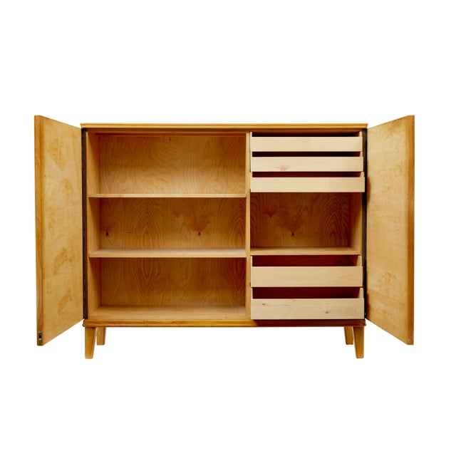 Brown Mid-Century Swedish Elm Sideboard from SMF Bodafors, 1950 For Sale - Image 8 of 12