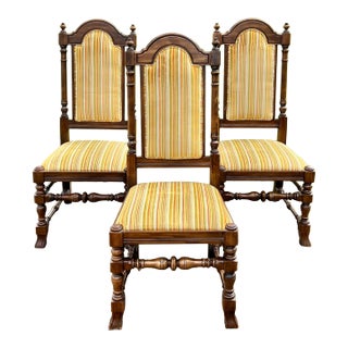 Ethan Allen Royal Charter Oak Dining Chairs - Set of 3 For Sale