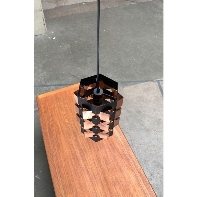 Metal Mid-Century Danish Copper Pendant from Lyfa, 1960s For Sale - Image 7 of 18