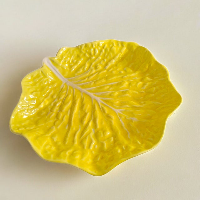 Ceramic Mid-Century Modern Lettuce Ware - Vintage Dodie Thayer Style - Majolica- 15 Pieces For Sale - Image 7 of 12