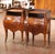 Brown Pair of Early 20th Century French Louis XV Bombé Mahogany Bedside Tables For Sale - Image 8 of 16