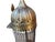 Handcrafted Brass Tabletop Helmet For Sale - Image 12 of 13
