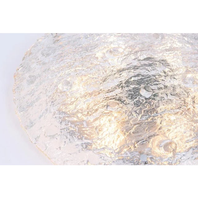 Large Murano Glass Flushmount Fixture Kaiser from Kaiser Idell / Kaiser Leuchten, Germany, 1970s For Sale - Image 8 of 10
