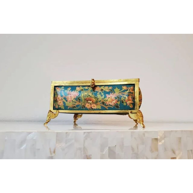 A rare and exceptional Aesthetic Movement period Bohemian enameled jewel casket table vitrine attributed to celebrated...