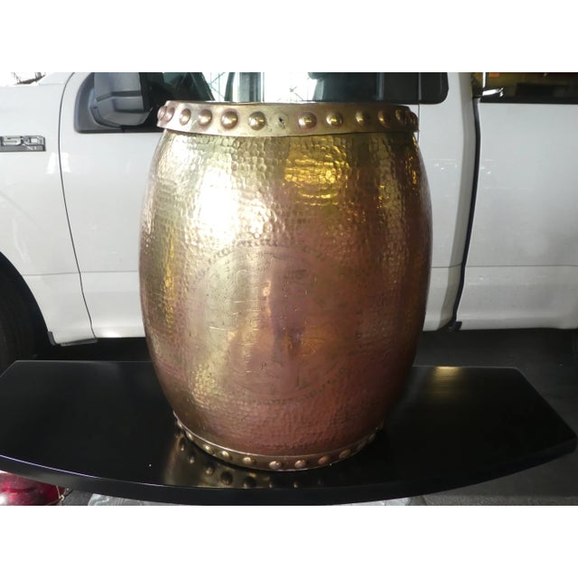 Brass 1970s Vintage Brass Garden Seat For Sale - Image 8 of 8