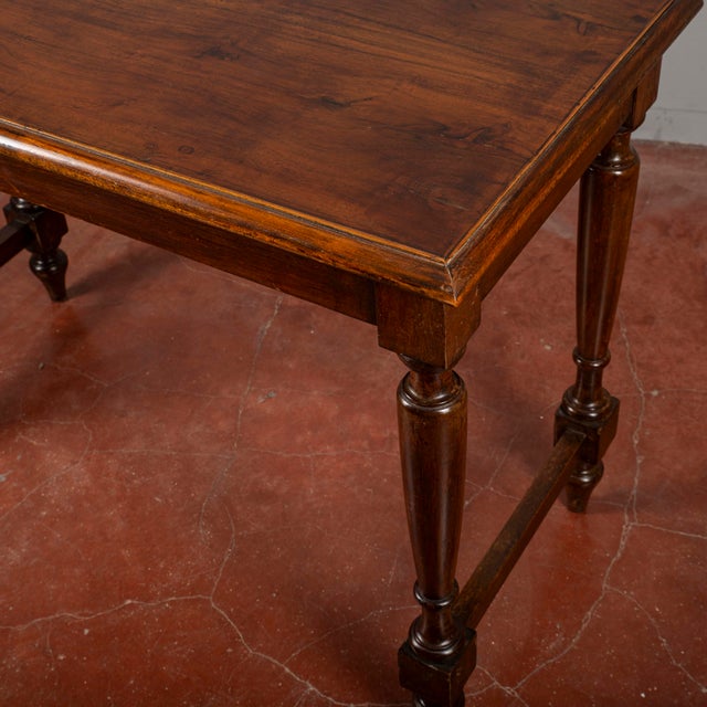 Table with Turned Legs and Threaded Edge Top For Sale - Image 14 of 18