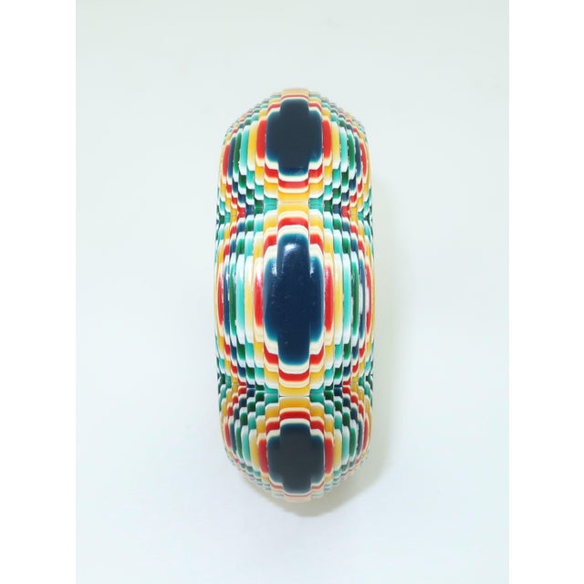 Lea Stein French Fused Plastic Op Art Bangle Bracelet, c.1970 For Sale - Image 12 of 13