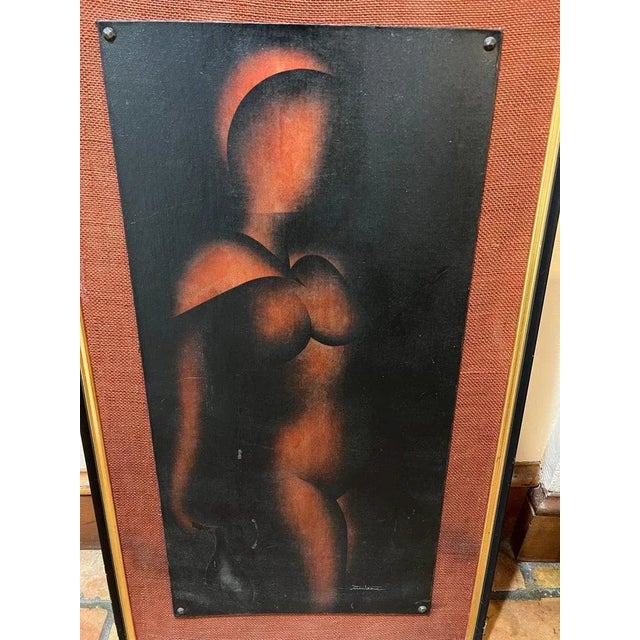 1970s Signed Art Deco Nude by John Montroue For Sale - Image 4 of 13