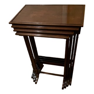 Mahogany Nest of Tables, 1890s, Set of 4 For Sale