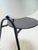 1990s Post-Modern Sculptural Metal Dining or Statement Chair Brushed Silver and Black For Sale - Image 9 of 11